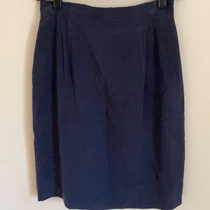 Halston Vintage Silk Pencil Skirt 8